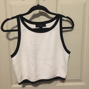 White Forever 21 crop top